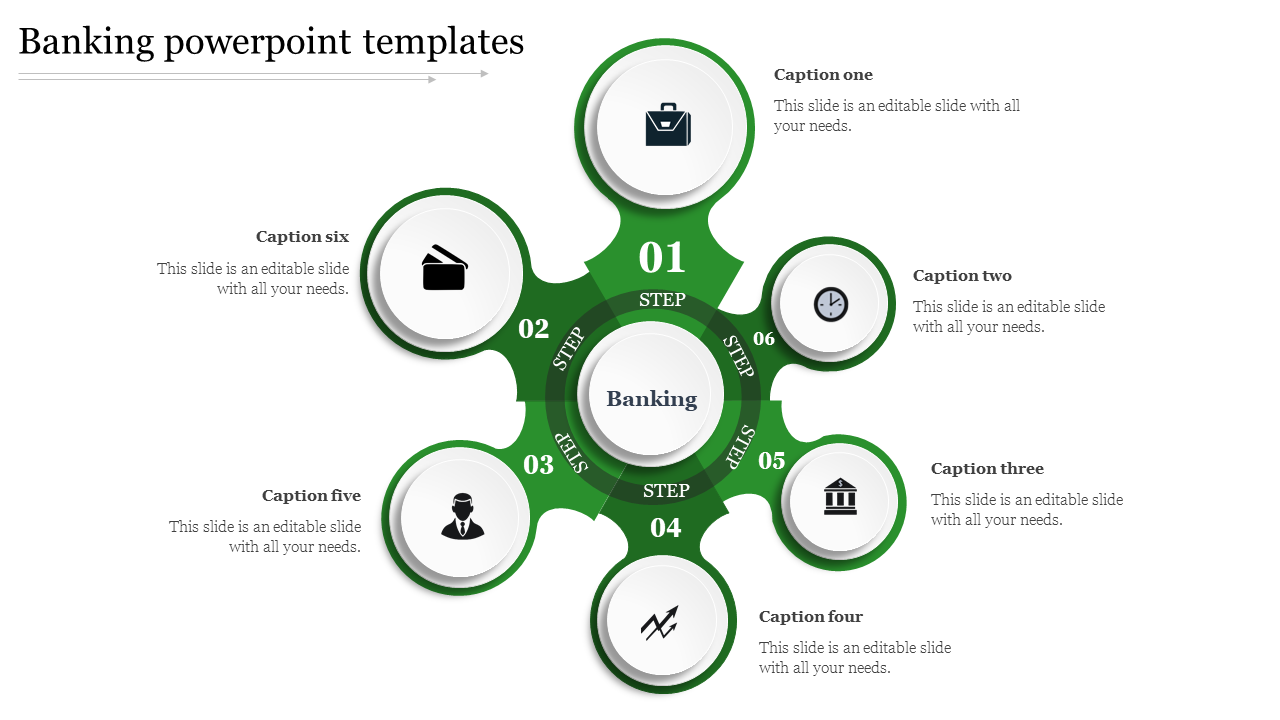 banking powerpoint templates-Green